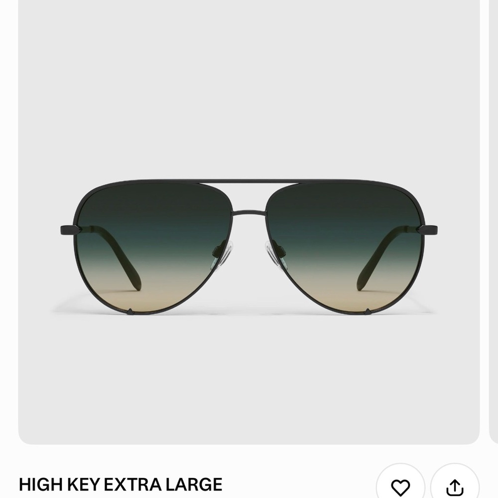 Quay High Key Extra Large Aviator Sunglasses